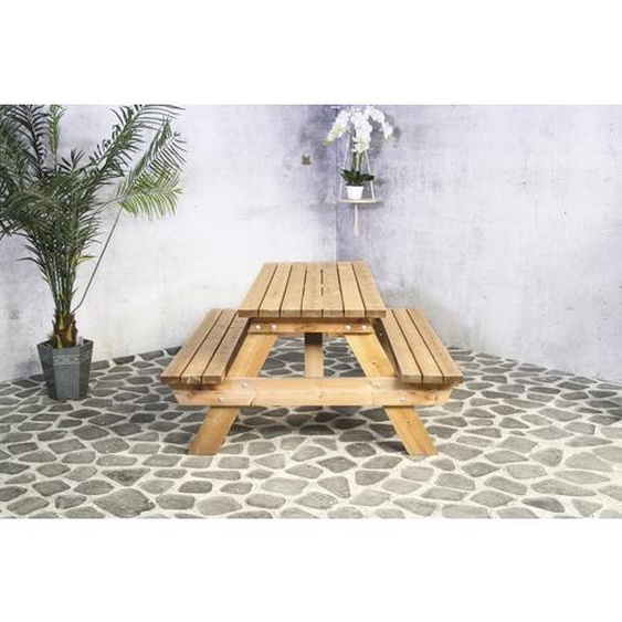 Set de pique-nique Bonanza pin 6 places 1 pièce naturel
