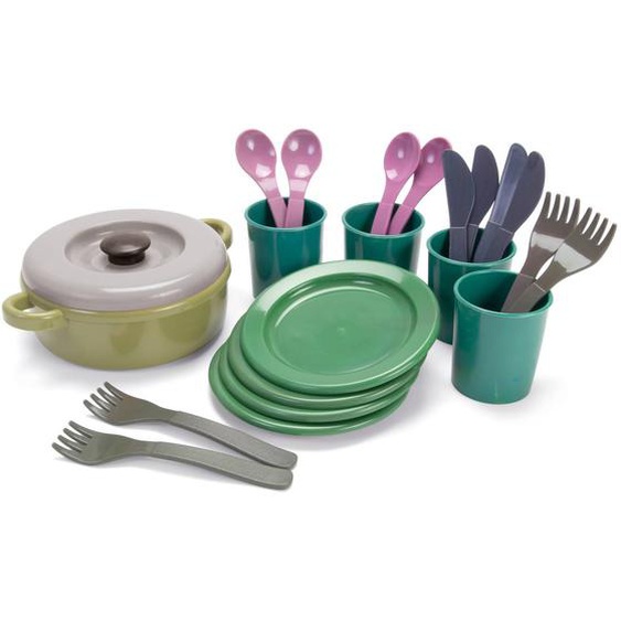 Set De Repas En Filet 22 Pcs Vert