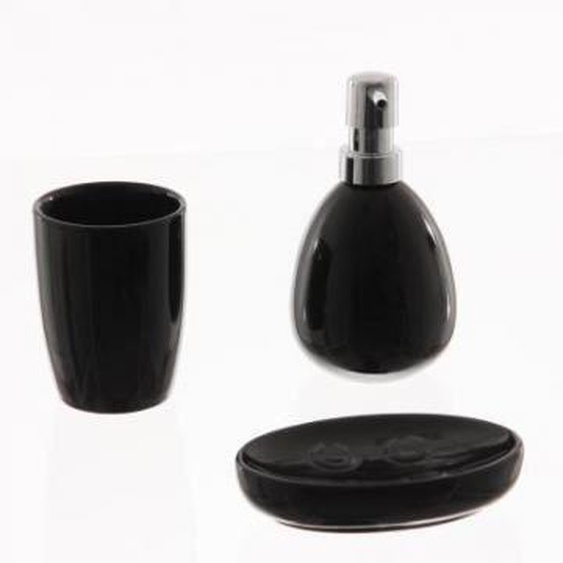 Set de salle de bain céramique Noir