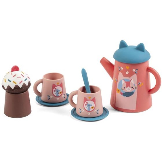Set De Thé Pour Le Bain Jeanne Rose, Bleu, Marron