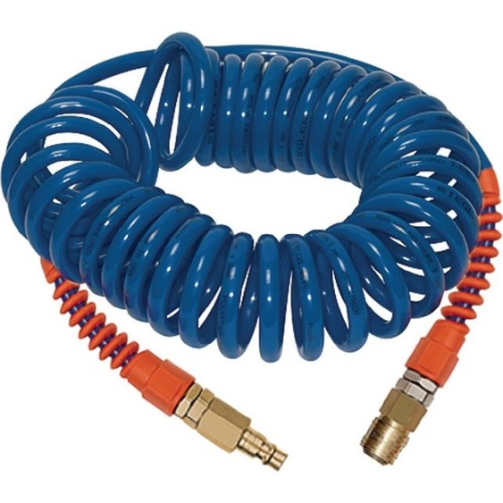 Set de tuyaux spiralés ID 8mm AD 12mm L.10m raccord.DN 7,2 Rl.RIEGLER