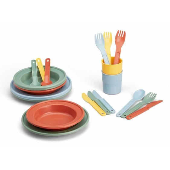 Set De Vaisselle Durable Re:line – 24 Pièces En Plastique 100 % Recyclé Multicolor