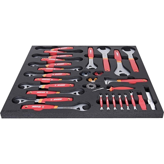 Set doutils SOS entretien des roues Unior rouge 35 pièces SET3-2600AC-US
