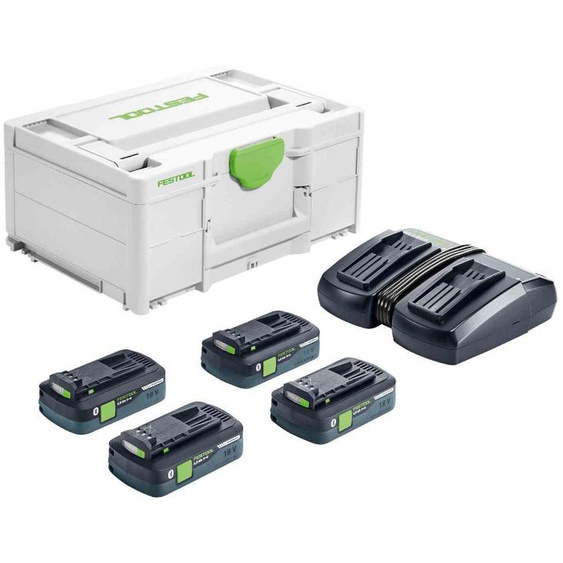 Set énergie 18V SYS 4 x 4 / TCL 6 DUO + coffret SYSTAINER 3 - FSETOOL - 577104