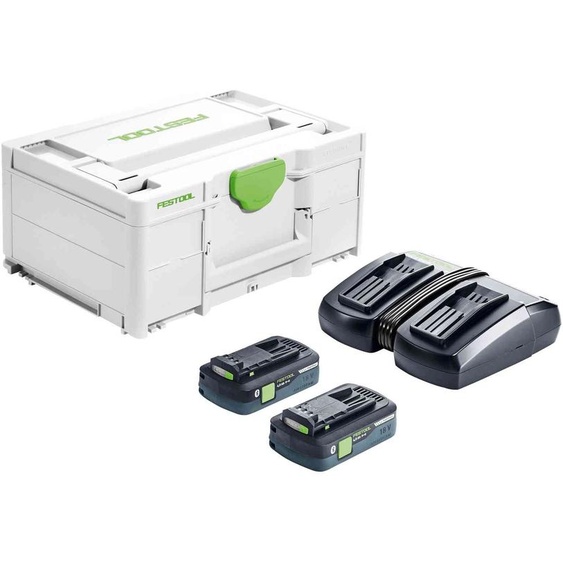 Set énergie SYS 18V 2x4Ah / TCL 6 Duo en coffret SYSTAINER 3 FESTOOL 577109