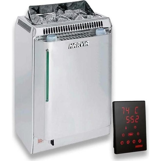 Ensemble de poêles à sauna Harvia Topclass Combi Kv80se + Harvia Xenio Cx110c Combi