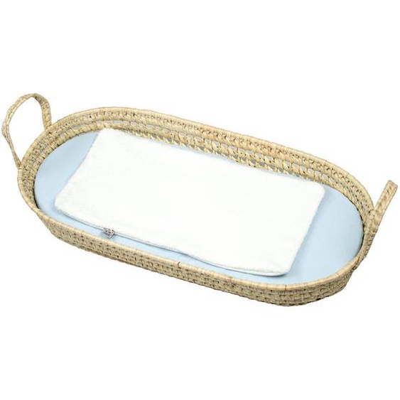 Set Matelas À Langer : Panier + Matelas + Drap-housse + Tapis De Change Jeanne Bleu