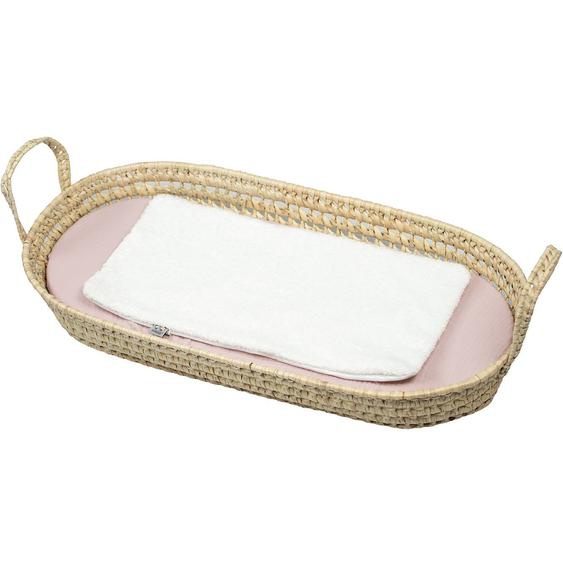 Set Matelas À Langer : Panier + Matelas + Drap-housse + Tapis De Change Jeanne Rose