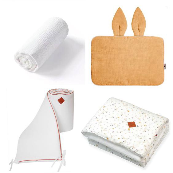 Sevira Kids Set Mon Premier Lit Sidonia Sidonia, Beige, Écru, Blanc