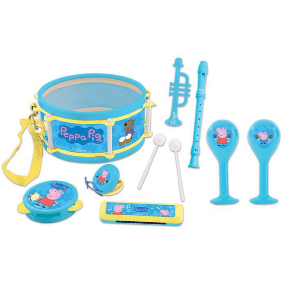 Set Musical 7pcs Peppa Pig Bleu