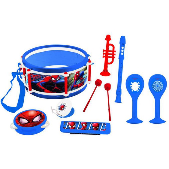 Set Musical 7pcs Spider-man Bleu