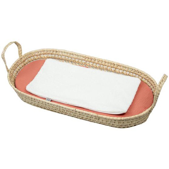 Set Panier À Langer : Panier + Matelas + Drap-housse + Tapis De Change Jeanne Terracotta
