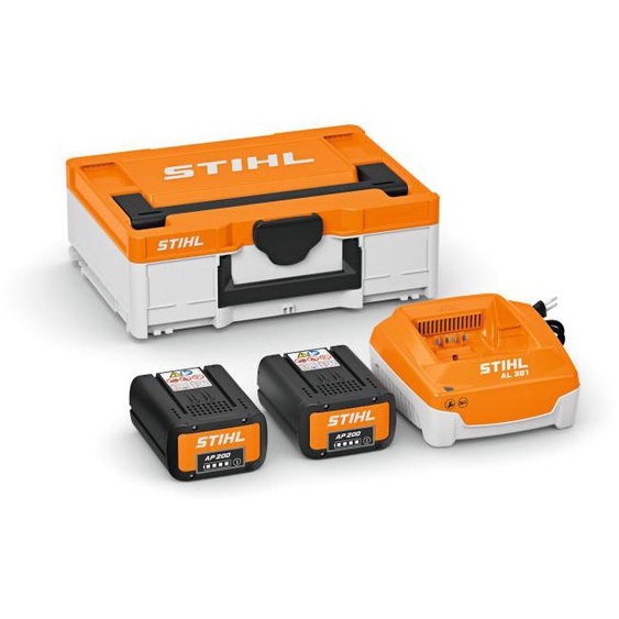 Set POWER BOX 1 - 2 batteries AP 200 + 1 chargeur AL 301 + malette - STIHL - 4850-200-0033