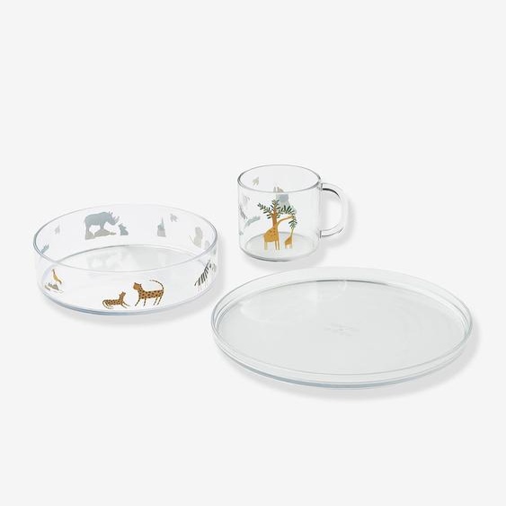 Set repas en tritan imprimé Siva multicolore