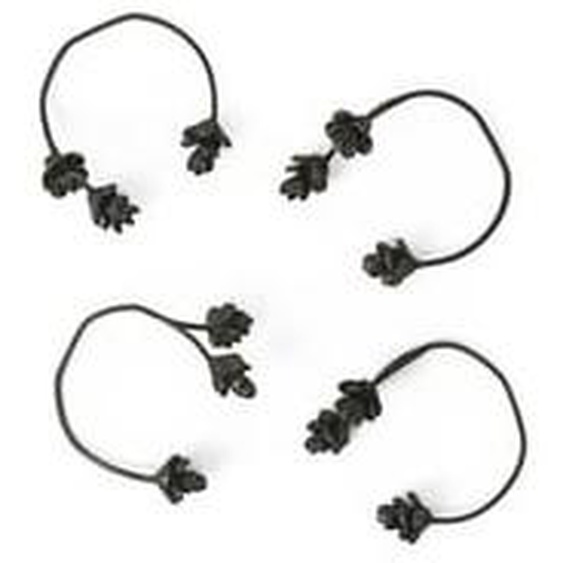 Set ronds de serviette Forest - Laiton noir