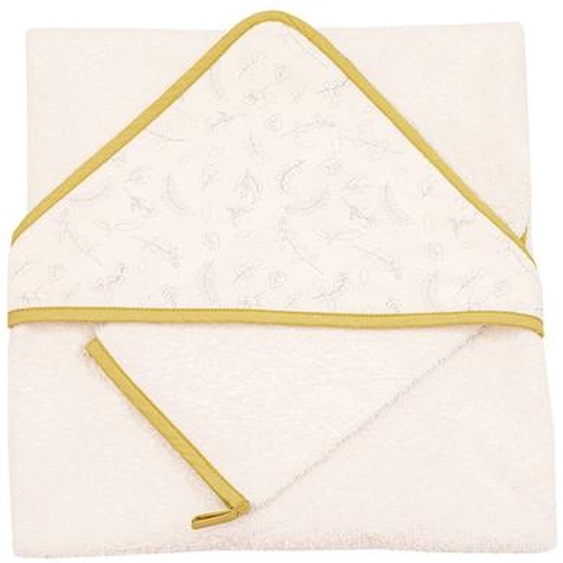 Set Sortie De Bain Et Gant Leafy Beige