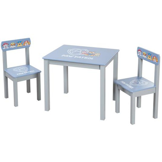 Set Table Et 2 Chaises Enfant Bleu Gris - Pat Patrouille