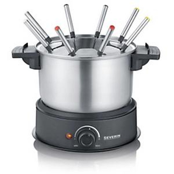 SEVERIN Appareil à fondue FO 2470, acier inoxydable / noir