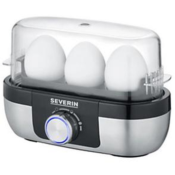 SEVERIN Cuiseur à oeufs EK 3163, pour 3 oeufs, inox / noir
