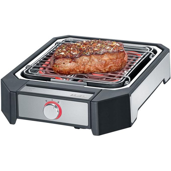 SEVERIN PG 8545 Steakboard - Barbecue gril -électrique - 587 cm ² - inox brossé/noir