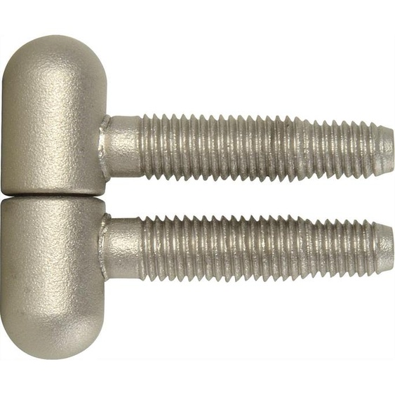SFS paumelle à percer paumelle 3 fois ø 13 mm avec tête ronde, acier nickelé mat