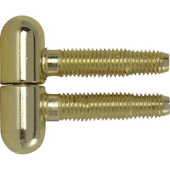 SFS paumelle à percer paumelle 3 positions ø13mm avec tête ronde acier doré