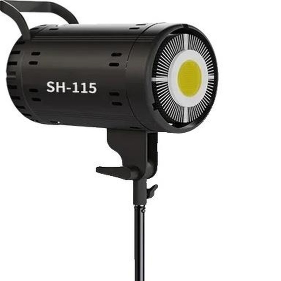 SH LED COB lampe vidéo, bicolore 3200K-5600K, plage dadaptation de la luminosité 1-100, trépied 115W