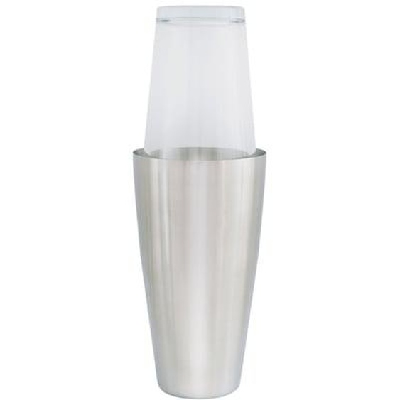 Shaker à cocktail Boston en inox et verre 750 ml