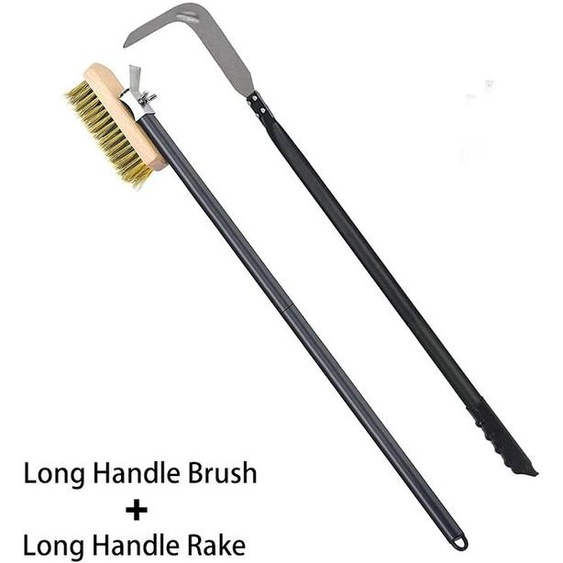 SHANGPEIXUAN – four à Pizza, manche Long de 43 pouces, brosse en cuivre, grattoir grille en laiton, brosse de nettoyage professionnelle avec manche en Aluminium