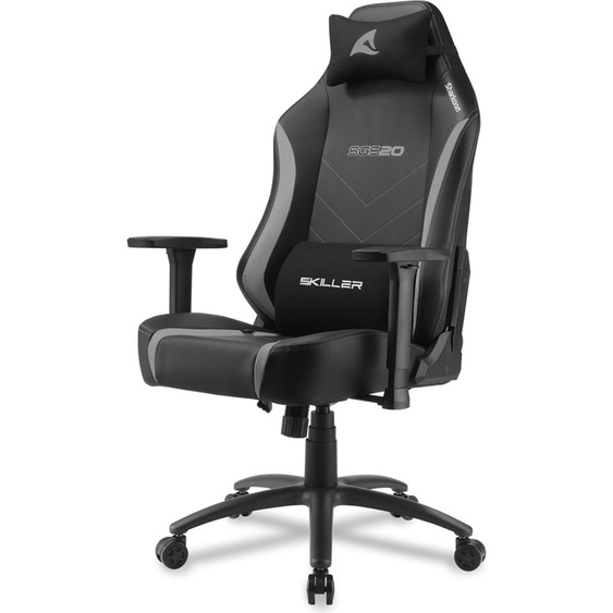 Sharkoon 4044951034970 Sharkoon Skiller SGS20 Gamingstuhl, schwarz/grau PU