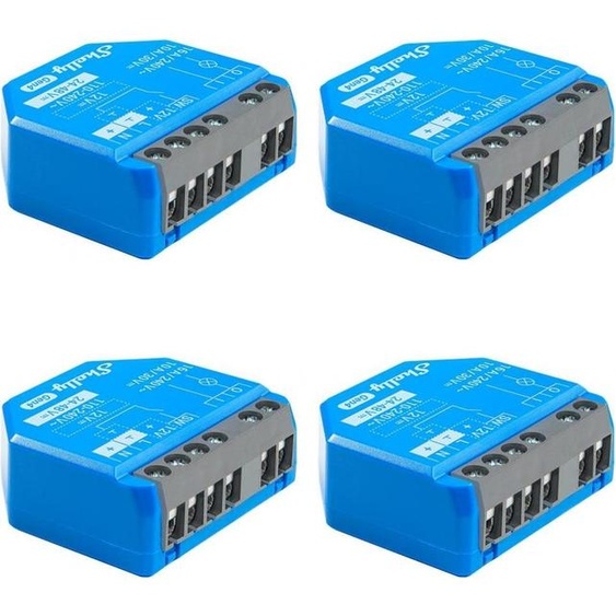 Shelly 1 Gen4- Switch de smart relay,1 canal de 16 A, télécommande sans fil et libre de potentiel pour thehome, pas besoin de hub, Alexa, Apple HomeKit et Google Home, Zigbee & Matter.