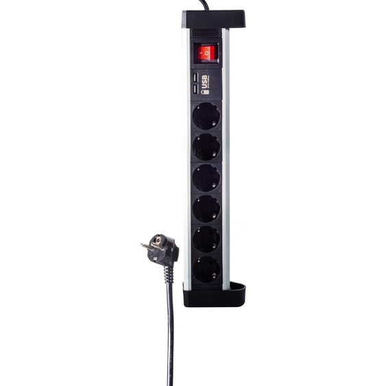 shiverpeaks BS60318 Unité de distribution dalimentation (PDU) 6 sorties AC Noir (BS60318)