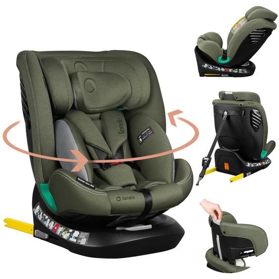 Siège Auto Bastiaan One I-size 40-150 Cm Avec Isofix Et Base Pivotante 360° Green Olive