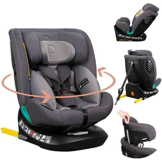 Siège Auto Bastiaan One I-size 40-150 Cm Avec Isofix Et Base Pivotante 360° Grey Stone