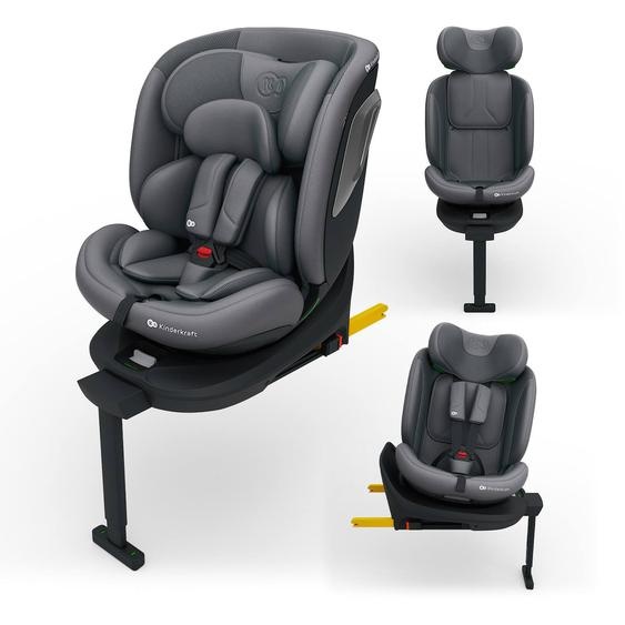 Siège Auto I-360 2 Plus, I-size 4-en-1 40-150 Cm Pivotant 360°, Isofix, Dos Et Face Route, Protection Latérale, Inclinable, Ventilation, Évolutif 0-12 Ans Gris