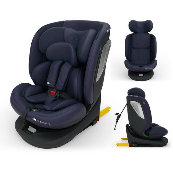 Siège Auto I-grow 2 Plus, I-size 4-en-1 40-150 Cm Pivotant 360°, Isofix, Top Tether, Dos Et Face Route, Protection Latérale, Inclinable, Ventilation, Évolutif 0-12 Ans Bleu