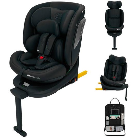Siège Auto Kinderkraft I-360 2 Plus I-size 40-150 Cm 360° Isofix + Organisateur Voiture Noir