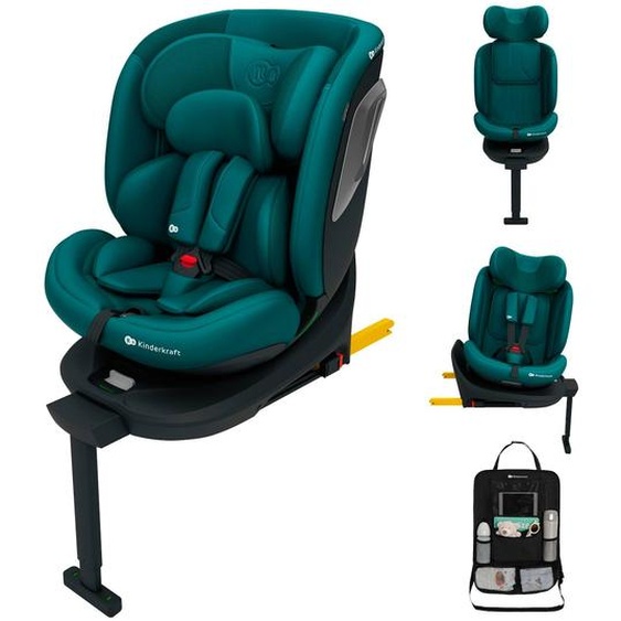 Siège Auto Kinderkraft I-360 2 Plus I-size 40-150 Cm 360° Isofix + Organisateur Voiture Vert