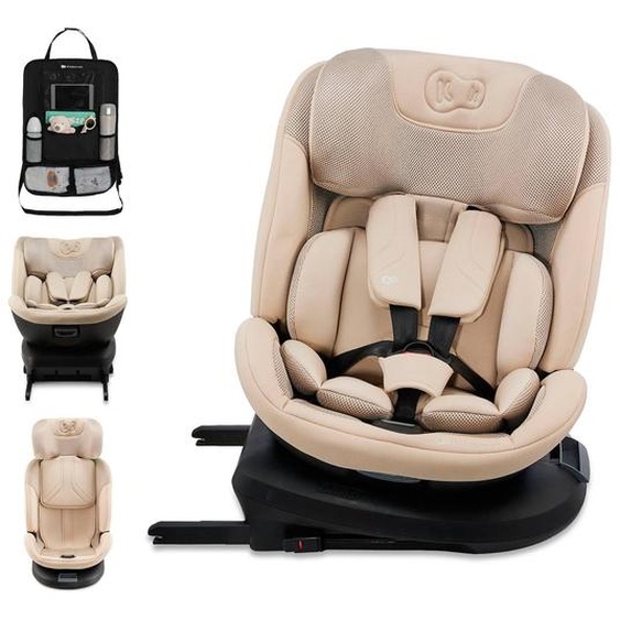 Siège Auto Kinderkraft Xpedition 3 I-size 40-150 Cm Appui-tête H-guard+ + Organisateur Voiture Beige