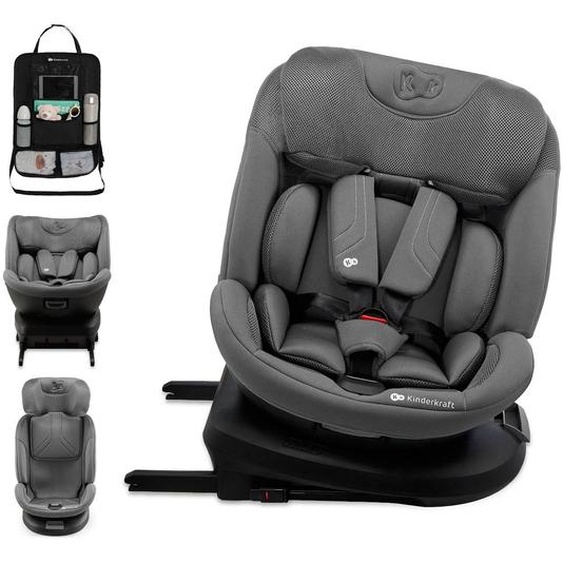 Siège Auto Kinderkraft Xpedition 3 I-size 40-150 Cm Appui-tête H-guard+ + Organisateur Voiture Gris