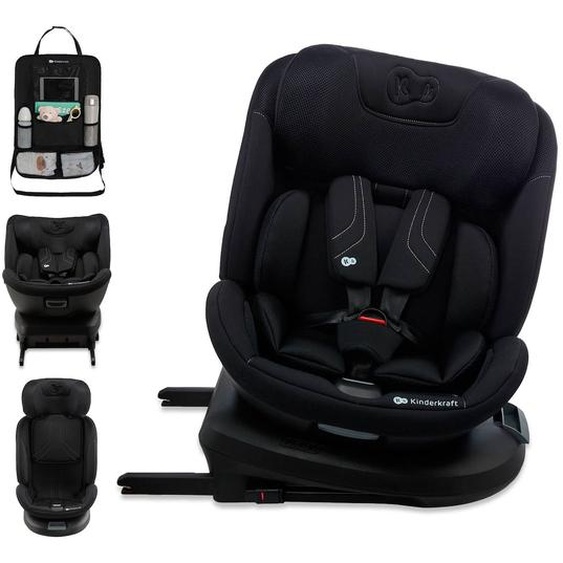 Siège Auto Kinderkraft Xpedition 3 I-size 40-150 Cm Appui-tête H-guard+ + Organisateur Voiture Noir