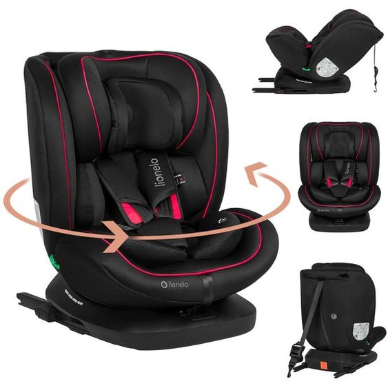 Siège Auto Pivotant 360° Bastiaan I-size 40-150 Cm Avec Isofix Et Sideprotect Black Red