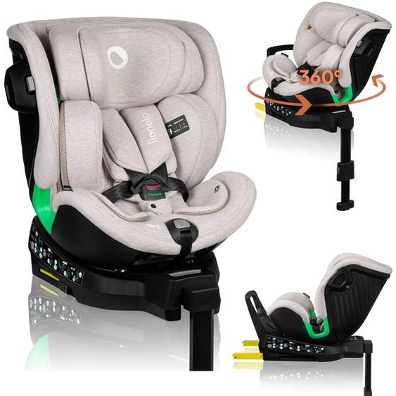 Siège Auto Pivotant 360° Harmony I-size 40-150 Cm Avec Isofix Et Tissu 60% Bambou Beige Sand