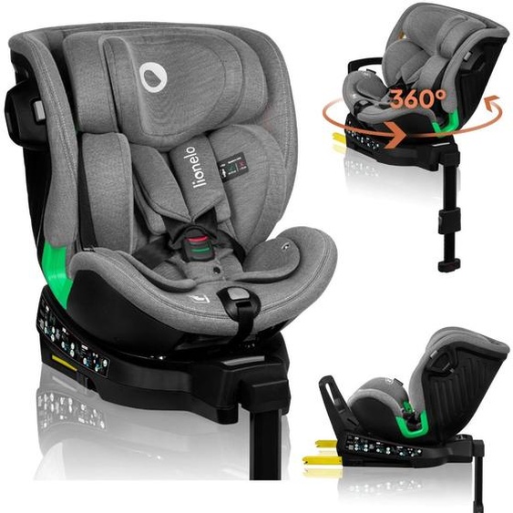 Siège Auto Pivotant 360° Harmony I-size 40-150 Cm Avec Isofix Et Tissu 60% Bambou Grey Concrete