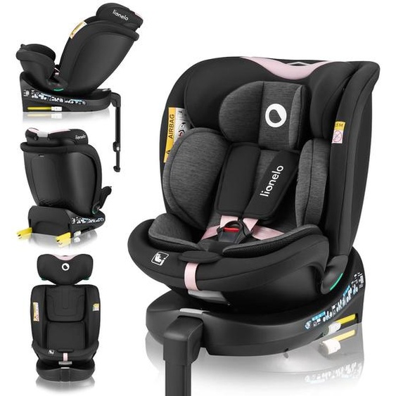 Siège Auto Pivotant 360° Navy I-size 40-150 Cm Avec Isofix Et Ventilation Black Pink