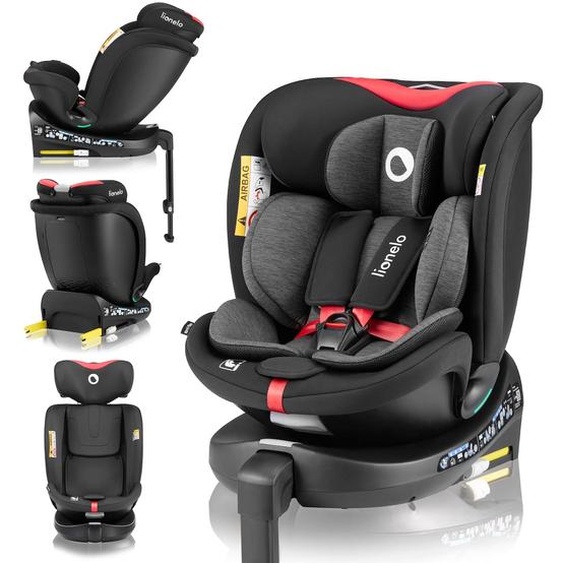 Siège Auto Pivotant 360° Navy I-size 40-150 Cm Avec Isofix Et Ventilation Black Red