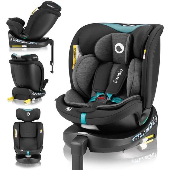 Siège Auto Pivotant 360° Navy I-size 40-150 Cm Avec Isofix Et Ventilation Black Turquoise