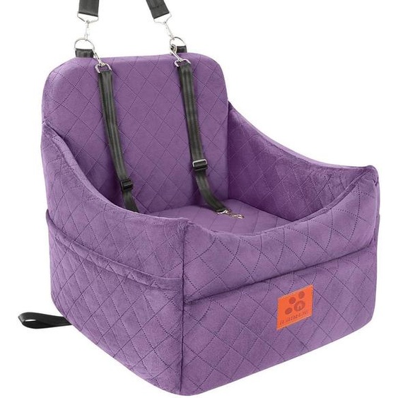 Siège auto pour chien, adapté aux petites et moyennes races, lavable, jusquà 15,9 kg, couleur violet