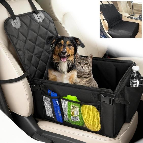 Siège auto pour chien, avec cadre en tube dacier, imperméable, antidérapant et résistant aux rayures, adapté aux chiens de petite à grande taille