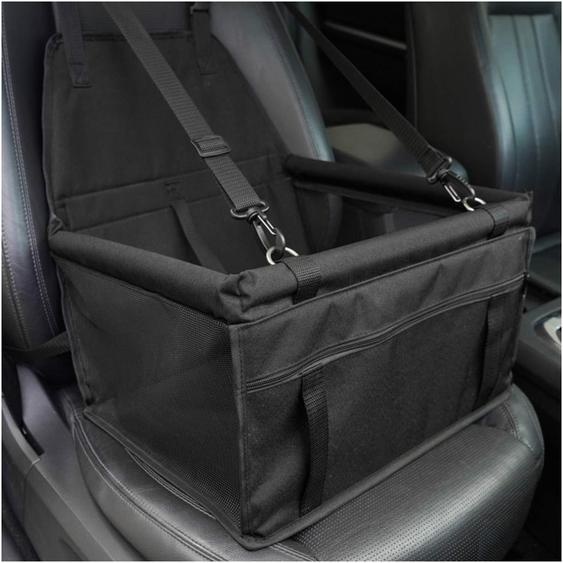 Siège auto pour chien, imperméable, respirant, lavable, en tissu Oxford, sac de transport, couleur noire, dimensions : 40 x 32 x 24 cm
